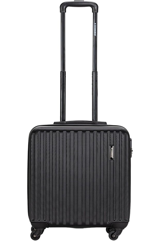 16 Inch Single Cabin Size Luggage With 4 Spinner Wheels - T81D D Black