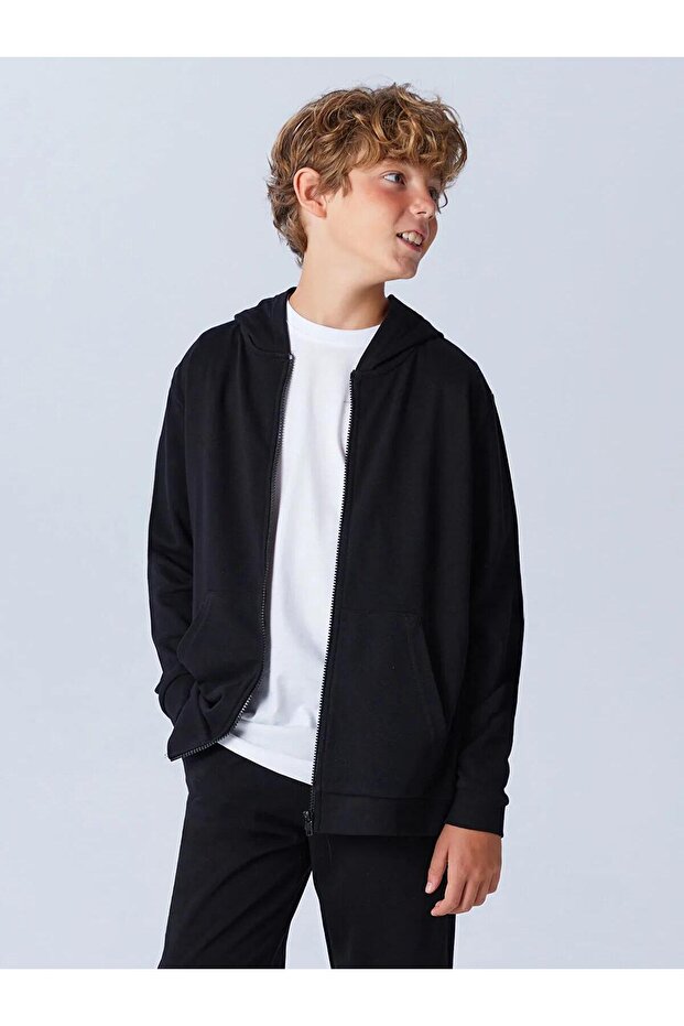 Lcw Kids Hooded Boys Zippered Sweatshirt (W5)