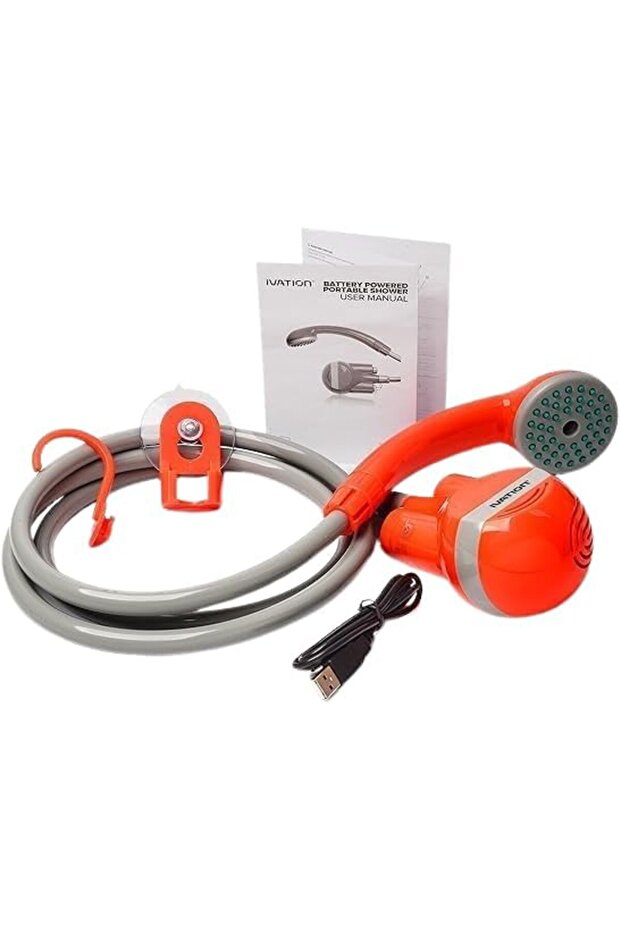 Portable Outdoor Camping Shower – Handheld Rechargeable Showerhead with Battery-Powered Pum
