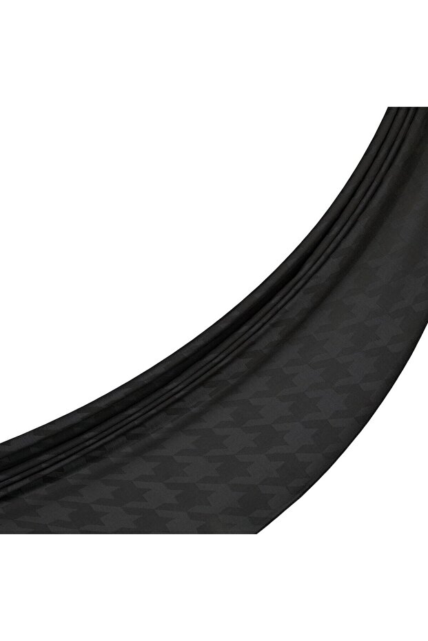 Four Seasons Houndstooth Patterned Monogram Shawl 04390-Dark Smoked