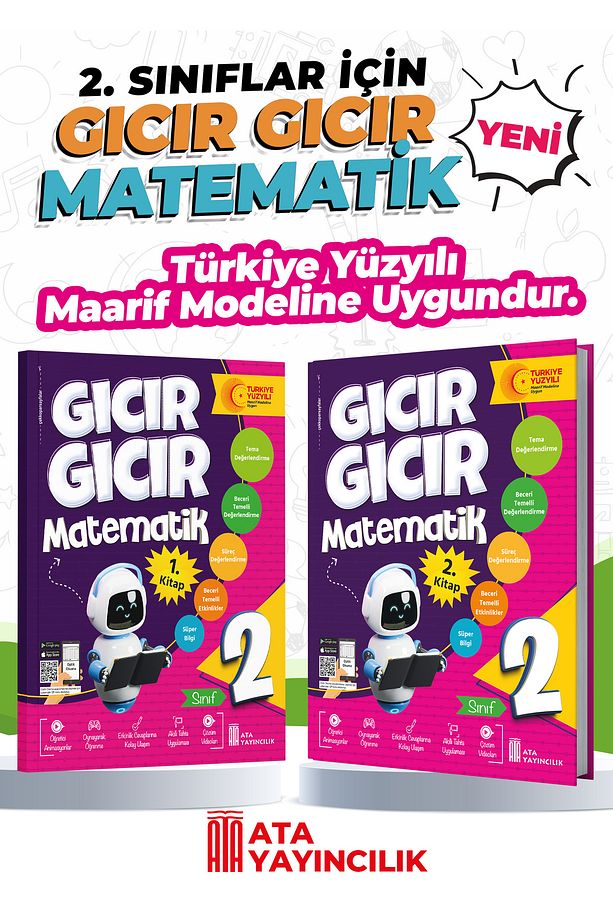 2. Sınıf Gıcır Gıcır Matematik 1 ve 2. Kitap (2'li Set) - 1