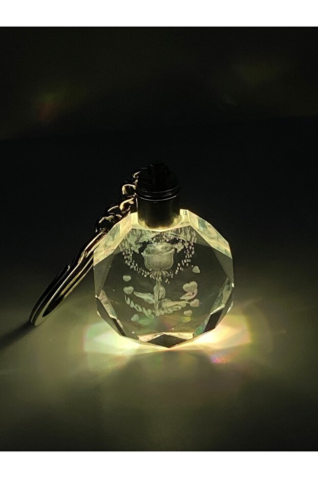 Keychain Rose Figured Lighted Model - 2