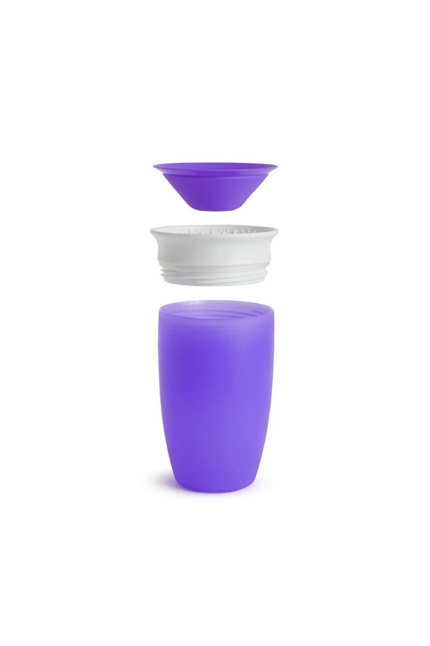 Mucize 360° Alıştırma Bardağı 12 Ay+ 296 ml Mor - 3