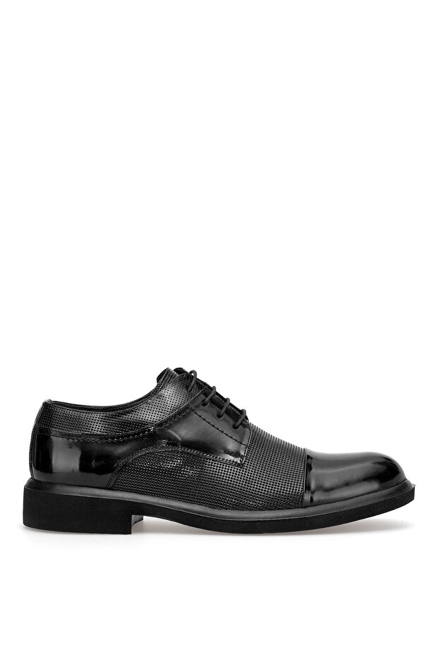 Elite Slgvf030R Men's Genuine Leather Classic Shoes Black