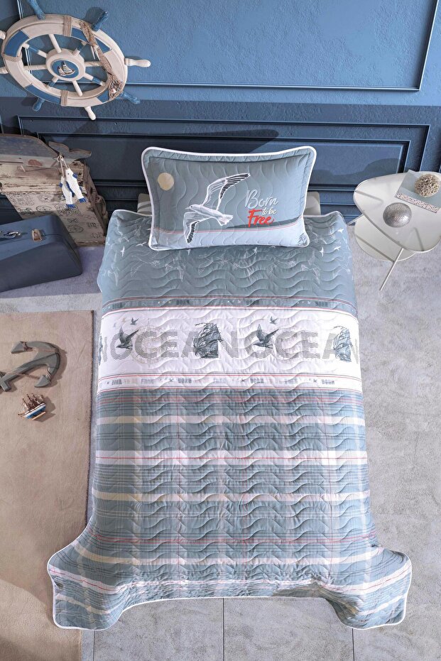 Ocean Patterned Children'S-Teenager's Room Four Seasons Complete Set Single - Clasy Ocean
