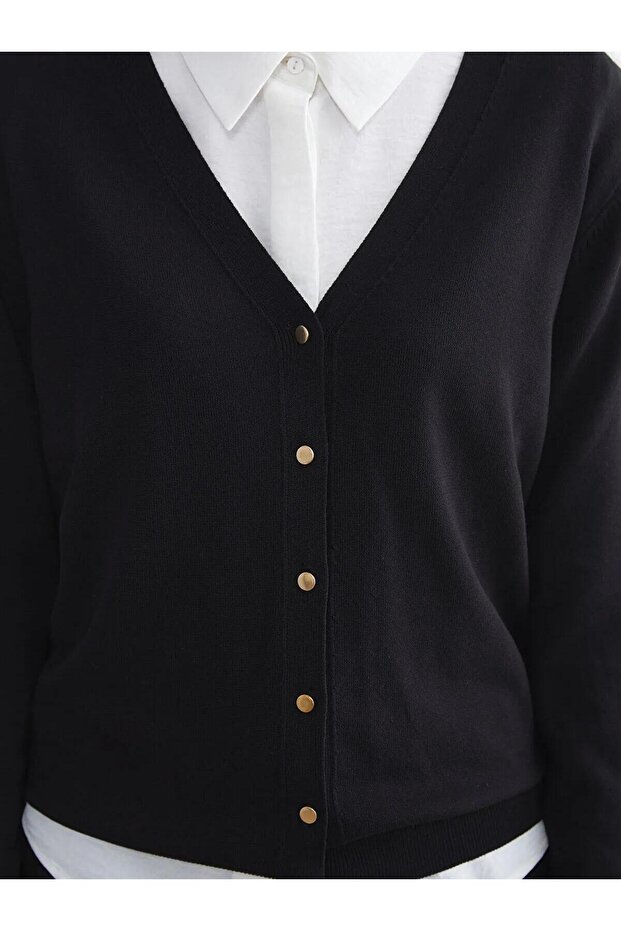 LCWAIKIKI Classic Kadın Triko Hırka (W5) - 3