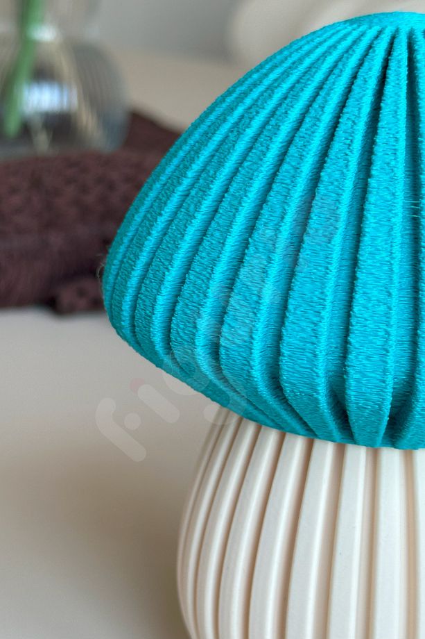 Mantar Formlu Dekoratif Parça / Loş Işıklı Mantar Lamba / Işık Dahil - 3