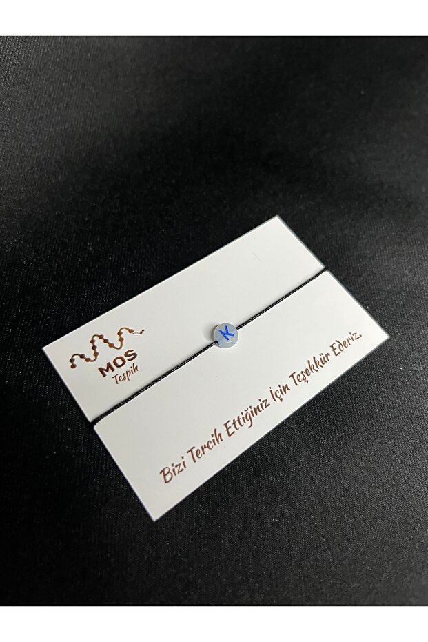Letter K Adjustable Drawstring Lucky Bracelet