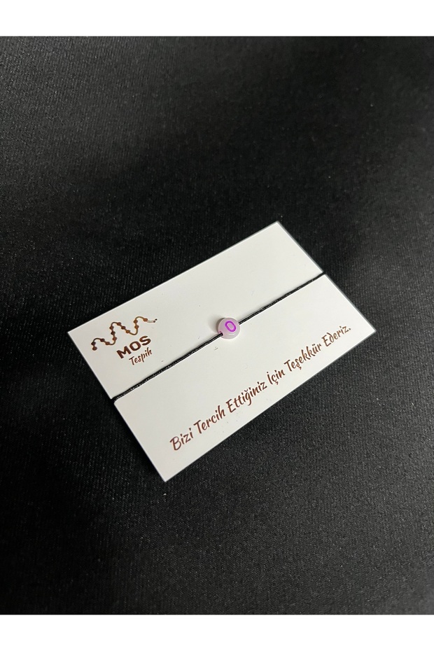 Letter O Adjustable Drawstring Luck Bracelet - 1