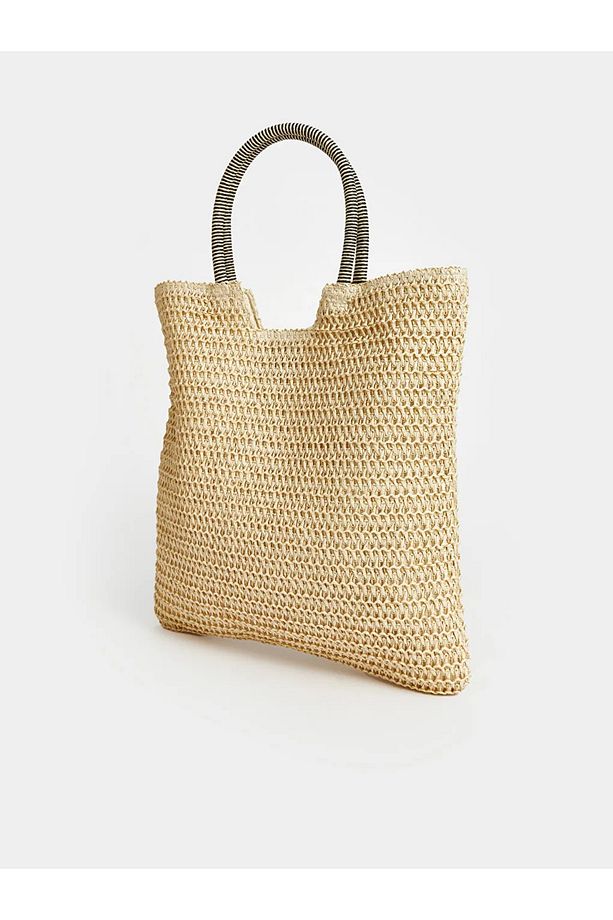 LCW ACCESSORIES Ekru Hasır Kadın El Çantası - 4