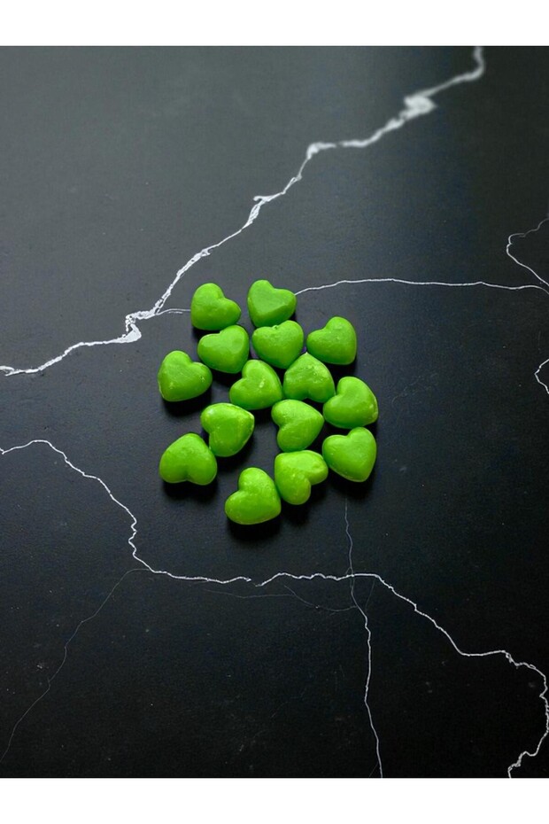 Mini Heart Scented Soap 15 Pieces Green 2*2 cm