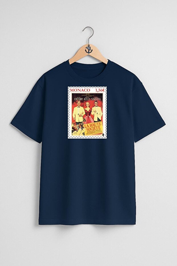Oversize Monaco Movie Poster Chest Design Unisex T-Shirt