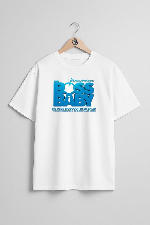 Oversize the Boss Baby Chest Design Unisex T-Shirt