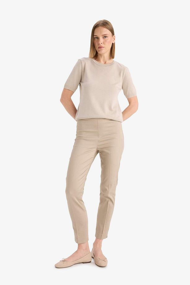Regular Fit Bisiklet Yaka Kısa Kollu Kazak D6272AX25AU - 2