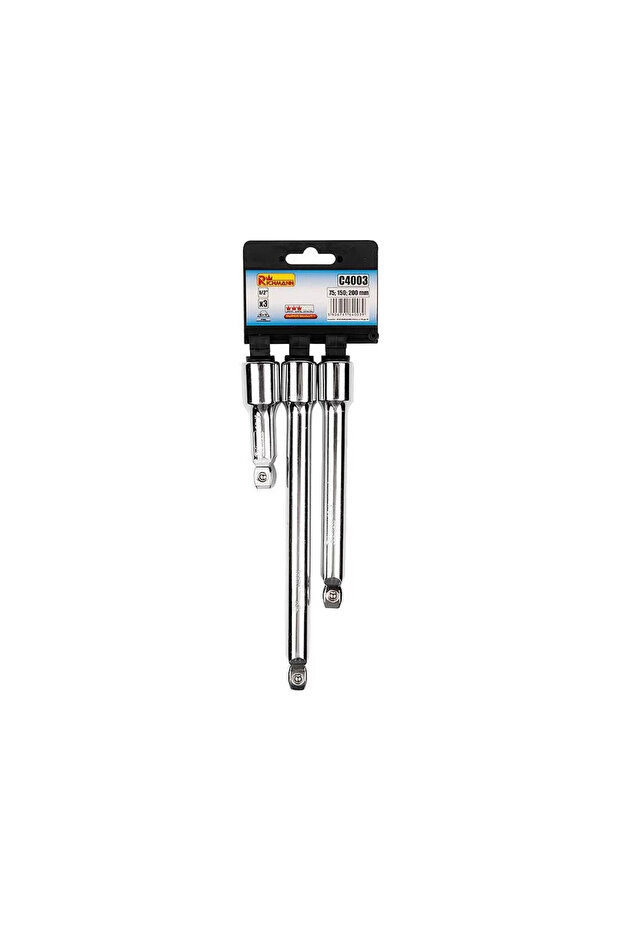 Extension for Socket Wrench, 1/2", (set of 3 pcs), - 5
