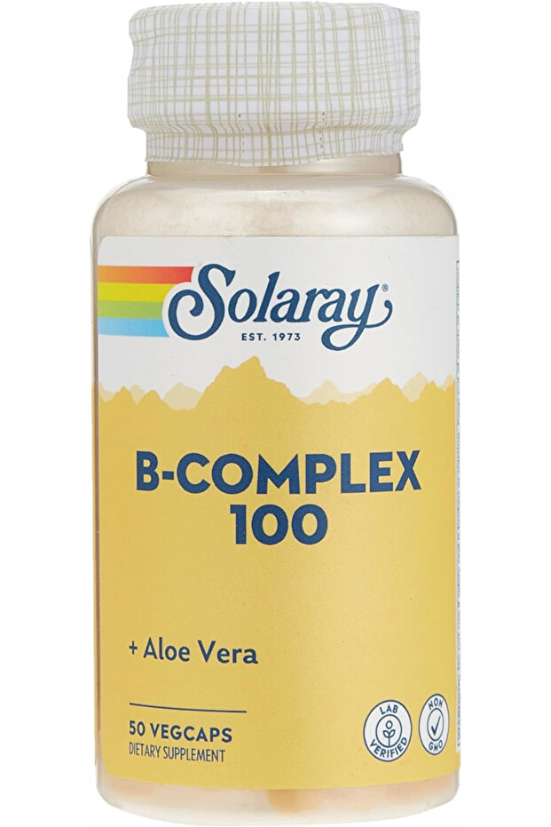 Vitamin B-Complex 100, 50 Vegetable Capsules