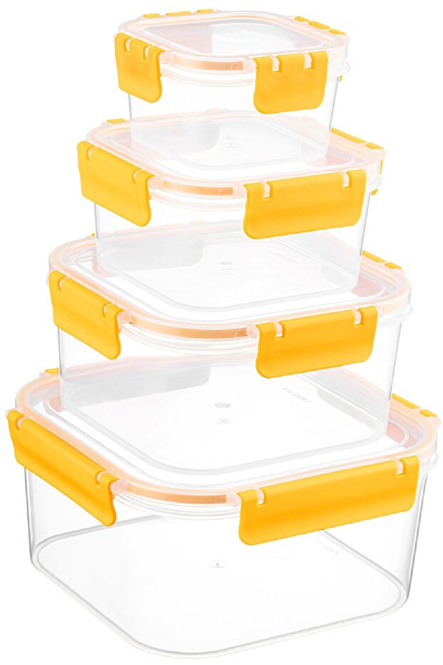 Locked Square Deep Clara Box Airtight Anti-Theft Storage Container