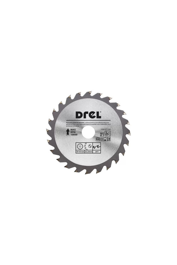 Disc circular vidia, 24 dinti, 115 mm,