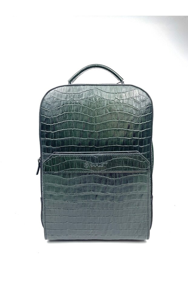 حقيبة ظهر من الجلد الطبيعي - 1