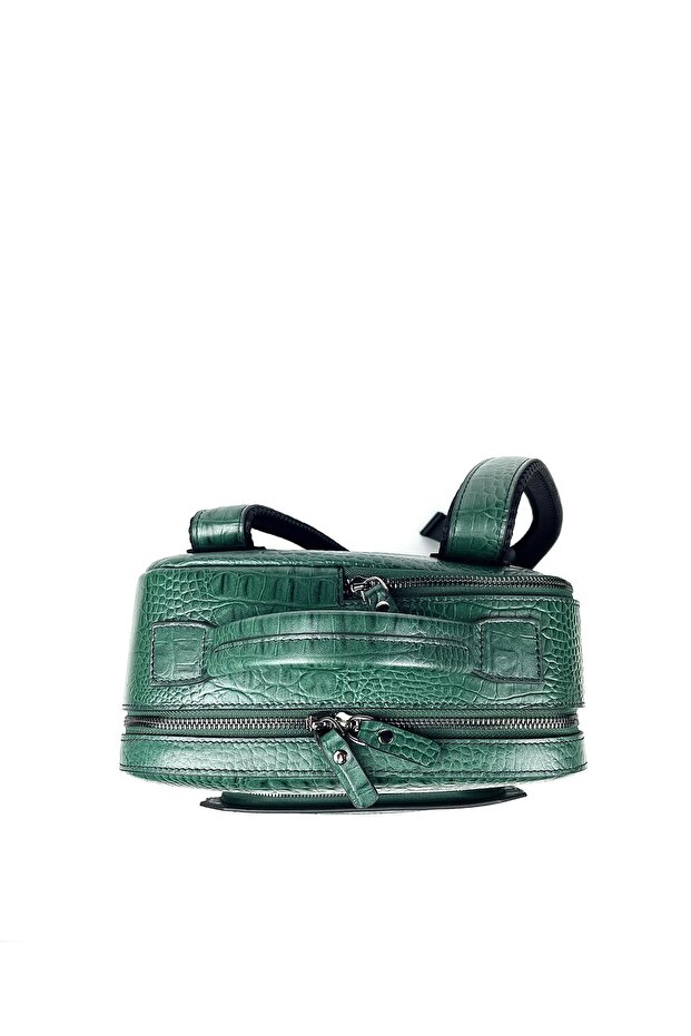 Genuine Leather Backpack - 4