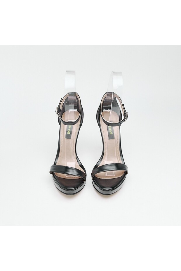 Bilekten Tek Bantlı Platformlu Kadın Topuklu Ayakkabı - 3