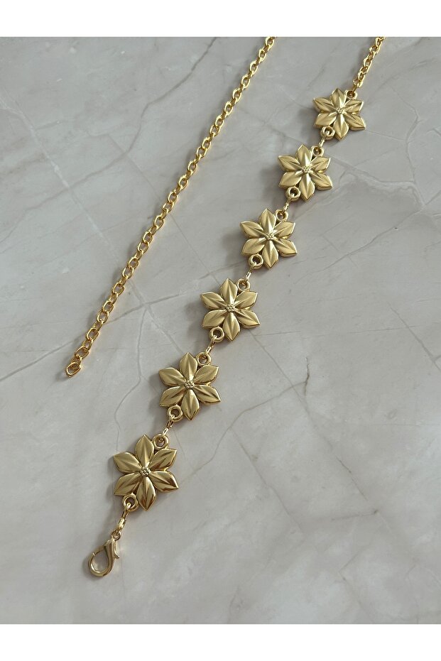 Flower Figured Body & Waist & Dress & Pants & Skirt Chain Belt