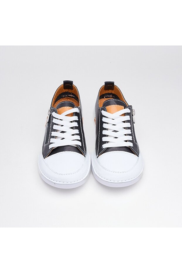 Günlük Hakiki Deri Kadın Sneaker - 3