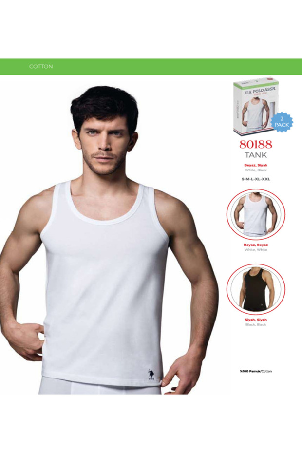 Underwear Us.Polo.Ass. 100% Cotton 2-Pack T-Shirt