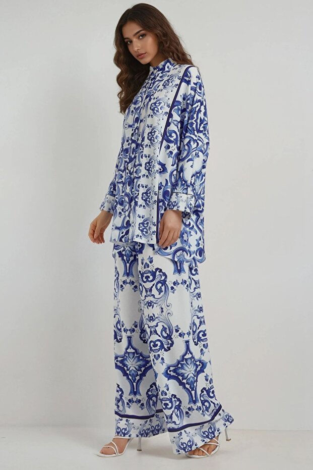 بدلة متواضعة منقوشة بالزهور - 2