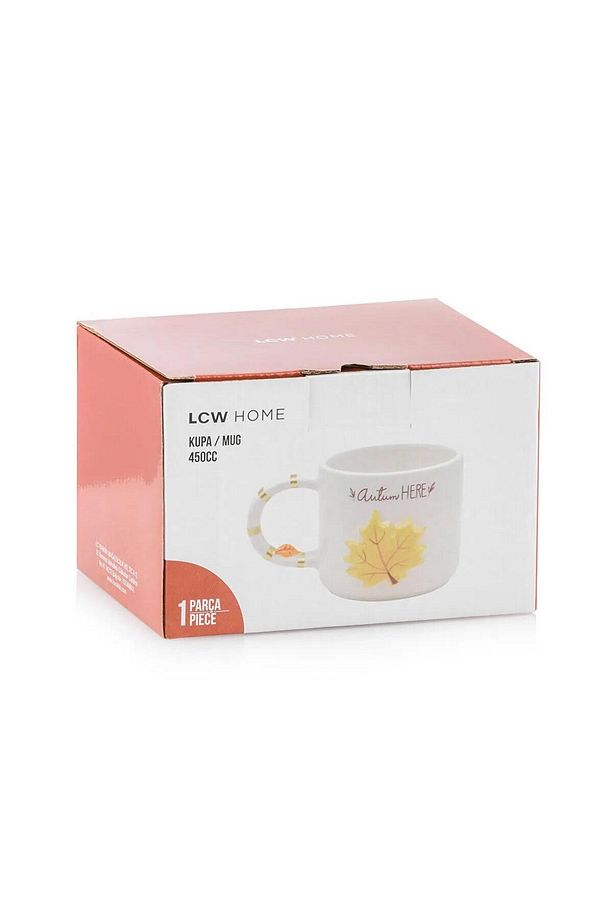 LCW HOME Karişik Yaprak Baskılı Seramik Kupa 450 ml (W5) - 4