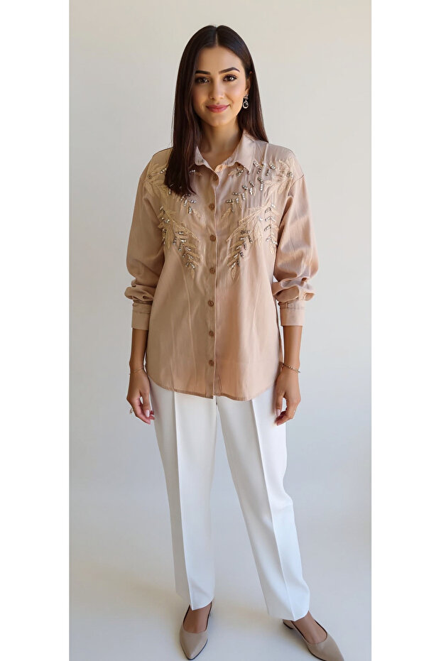 Taş İşlemeli Gömlek - 2