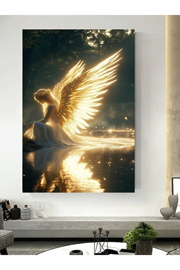 MELEK KANATLI KIZ KANVAS TABLO - 1