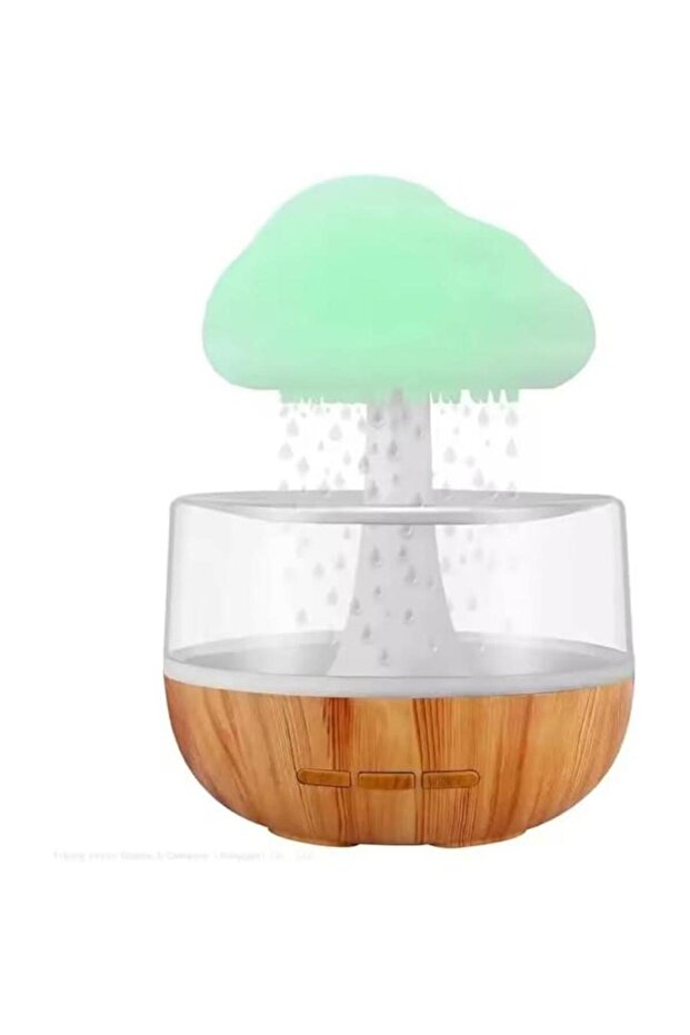 Cute cloud humidifier & diffuser with waterfall lamp for relaxing, sleeping, and mood lighting.