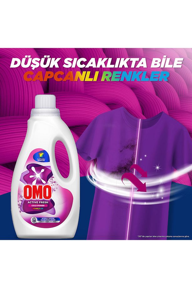 Active Fresh Cold Power Beyazlar Sıvı Deterjan 1500ml x1 + Renkliler Sıvı Deterjan 1500ml x1 - 4