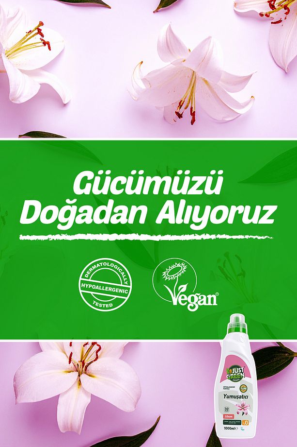 Bitkisel Çamaşır Yumuşatıcı Lilyum Çiçeği - %100 Doğal Ve Ferahlatıcı Yumuşaklık (1000 ML) 32 Yıkama - 4