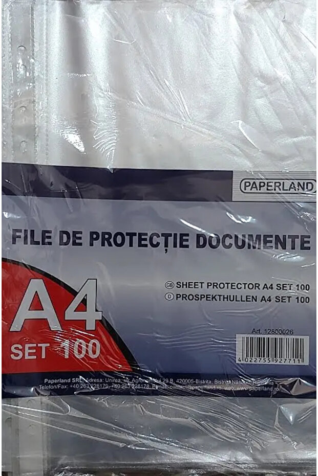 Set 100 file protectie A4 - 1