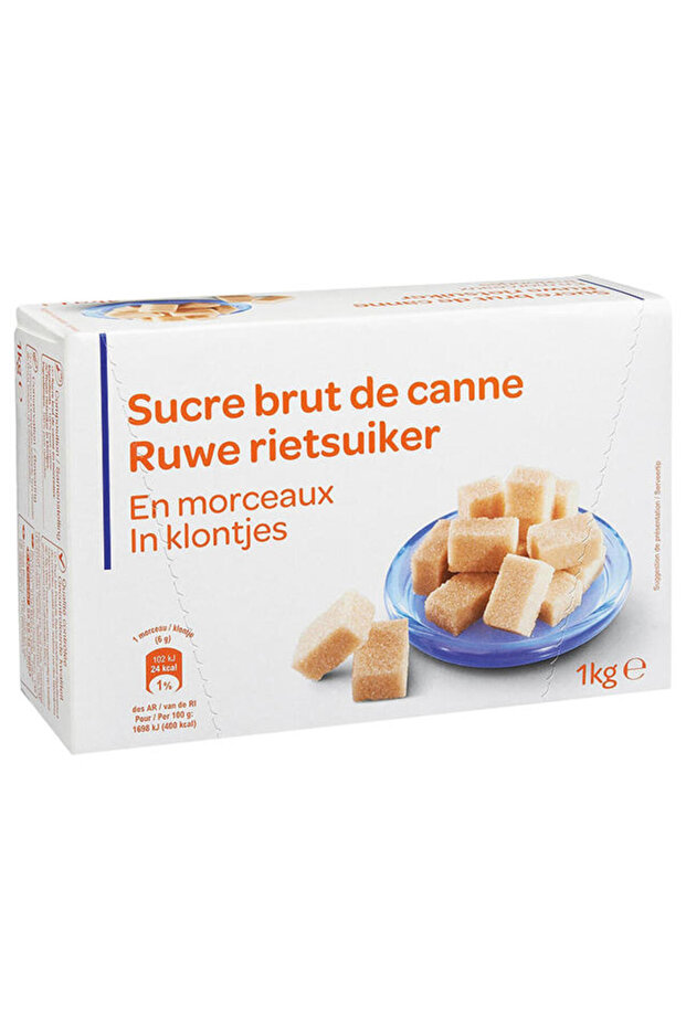 Raw sugar cubes Carrefour 1 kg - 1