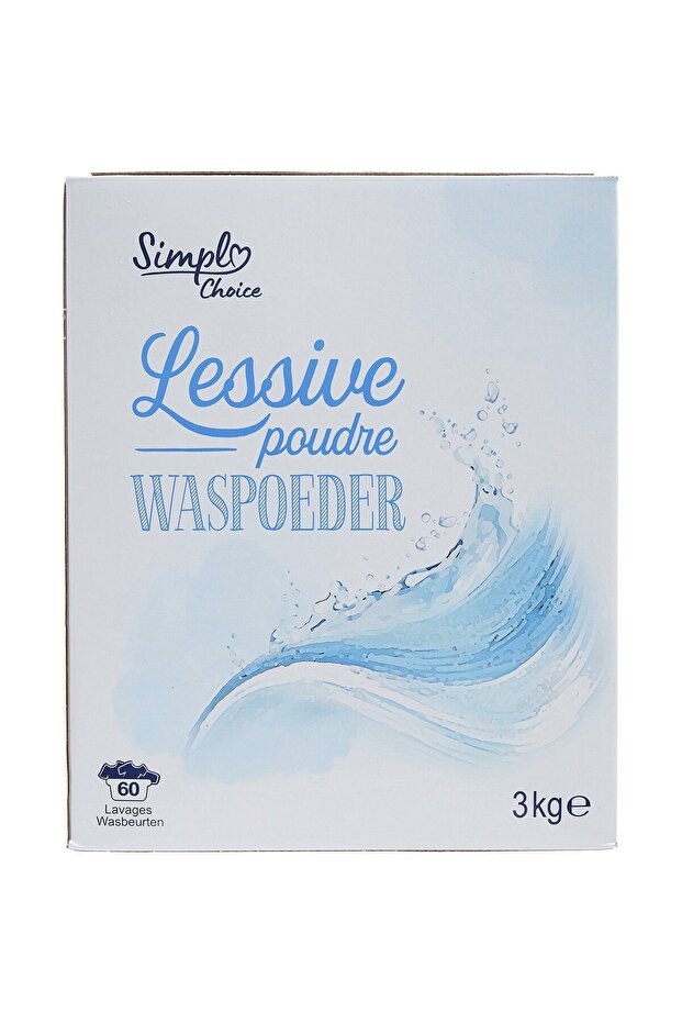 Automatic powder detergent, 60 washes, 3kg, - 1