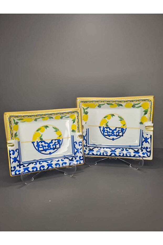 طقم 2 قطعة من سجادات الرماد الخزفية من سلسلة Lemone - 3