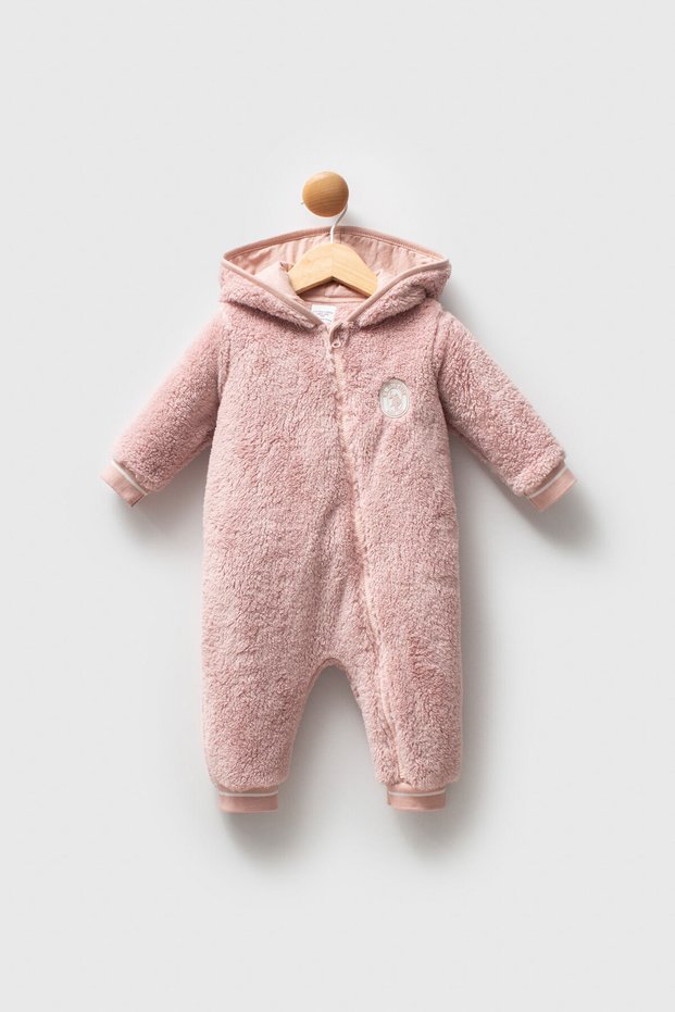 U.S. Polo Assn Baby Girl Pink Jumpsuit