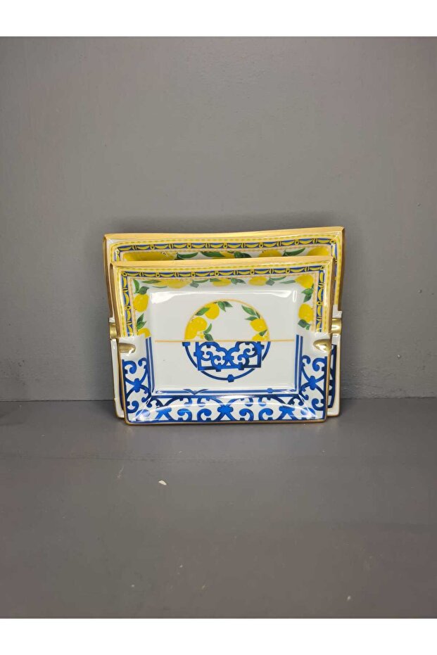 طقم 2 قطعة من سجادات الرماد الخزفية من سلسلة Lemone - 4