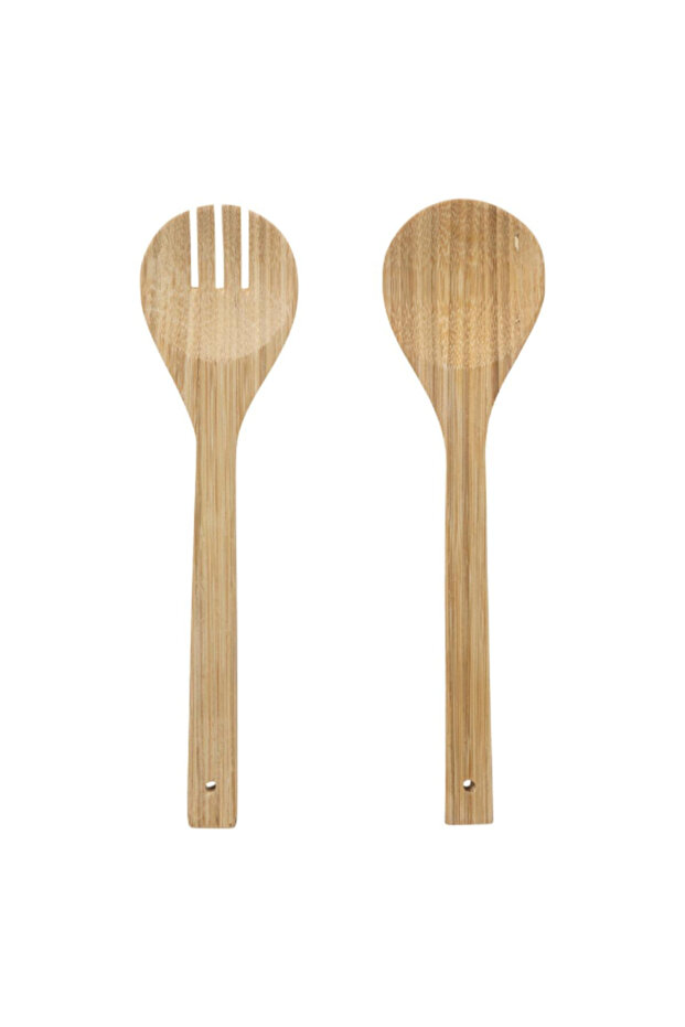 2-Piece Durable Bamboo Salad Servers