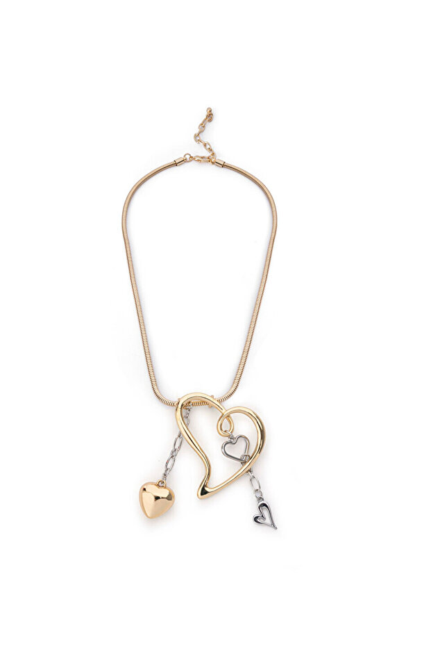 KARMA UÇLU KALP KOLYE - 1