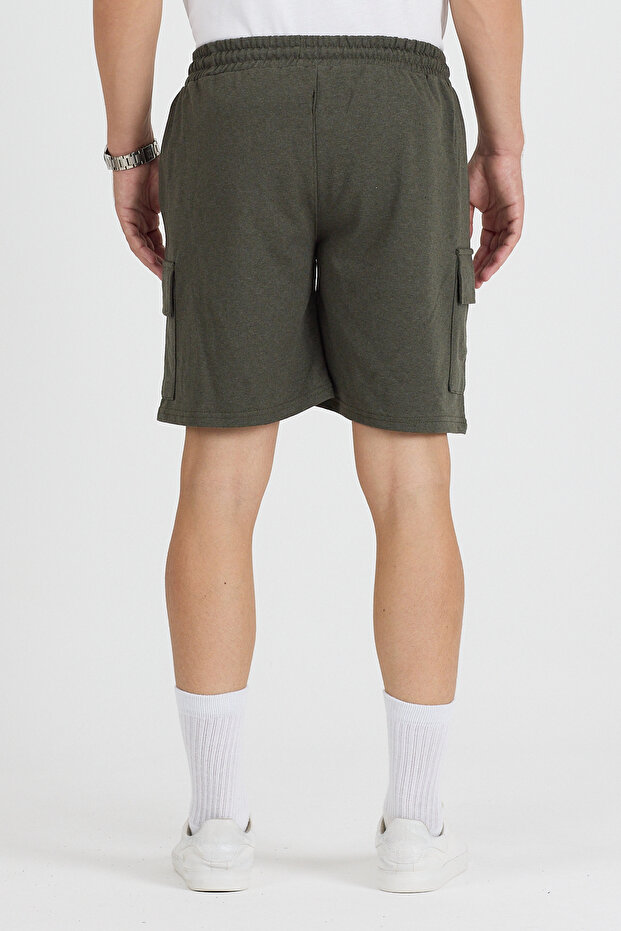 Unisex Kargo Cepli Fit Şort - 5