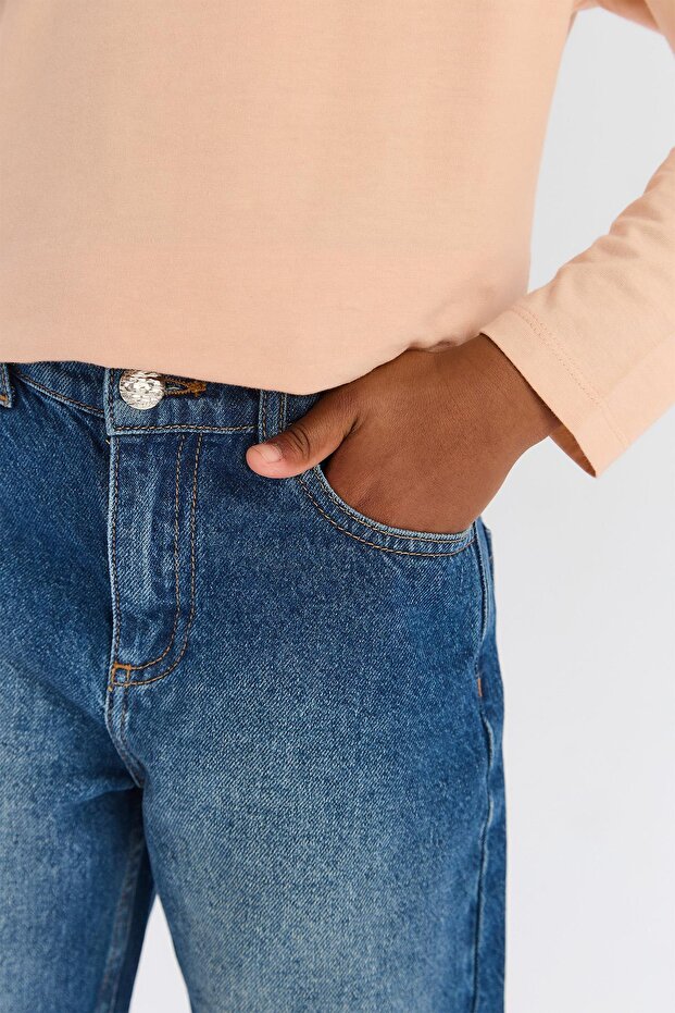 BG Store بنطلون أزرق للفتيات - 3