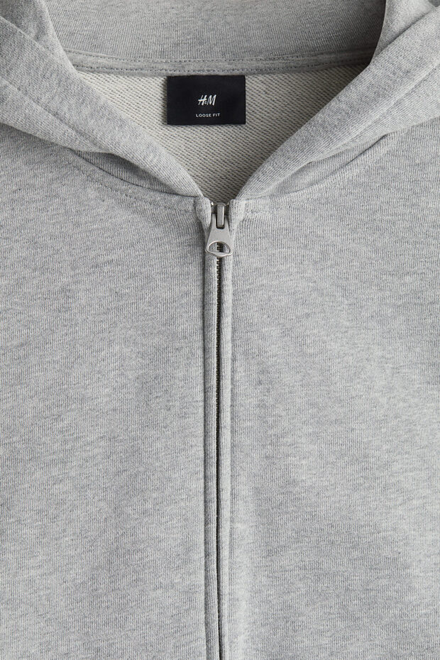 Kapüşonlu ve Fermuarlı Üst Loose Fit - 7