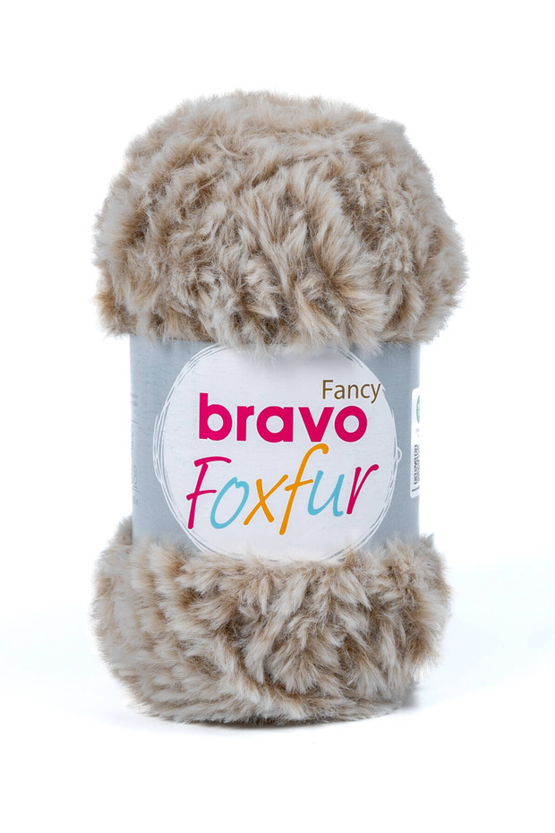 Foxfur 78 Light Brown 100 Gr 50 Mt Fur Thread Knitting Thread