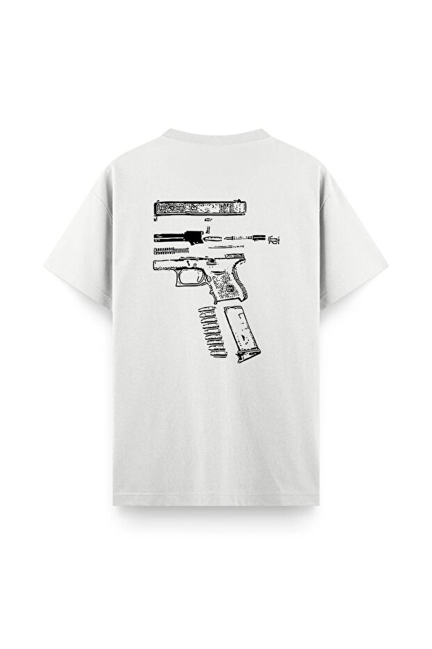 تيشيرت رجالي برقبة دائرية مطبوعة من Glock
