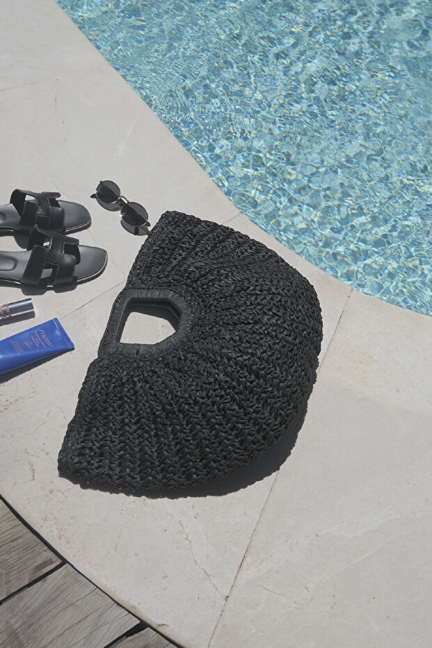 Noir Hasır Çanta Siyah - 2