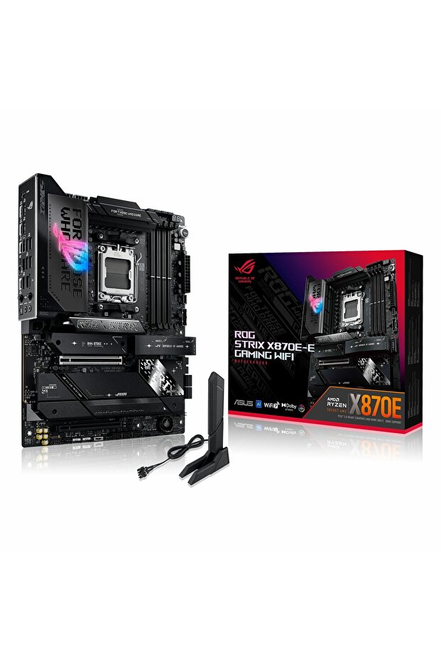 ROG Strix X870E-E Gaming WiFi DDR5 (8400MHz)OC M.2 HDMI/USB-C PCIe 5.0 AM5 ATX Anakart - 1